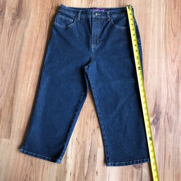 Gloria Vanderbilt Capri Jeans Amanda Denim Size 6 - Picture 6 of 14